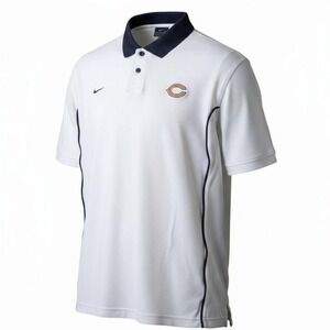Vintage Y2K Nike Team Chicago Bears Polo Shirt NFL 90s 00s Football Mens LG